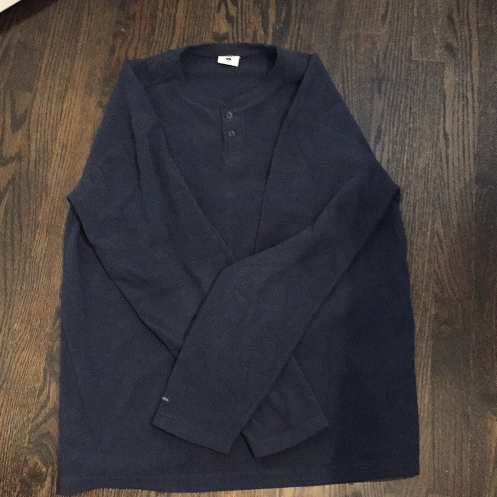 Columbia navy fleece crew neck pullover